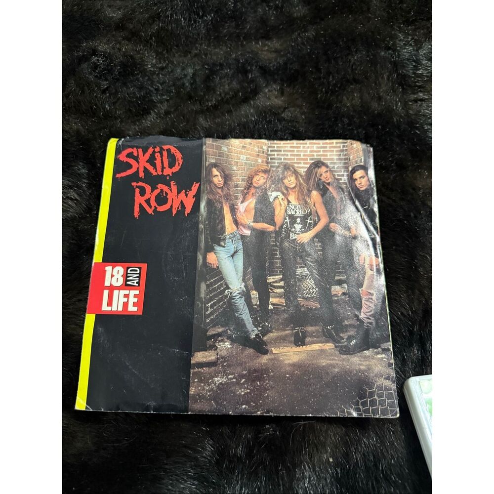 single cover for Skid Row's hit song "18‎ and Life - cover only